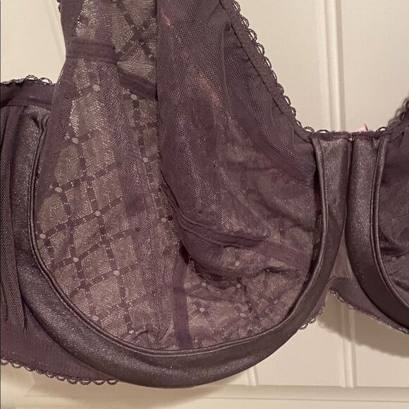 Glamorise Lace Bra - Purple and Pink - Picture 7 of 11
